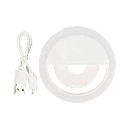 Promotional Clip On LED Selfie Lights White